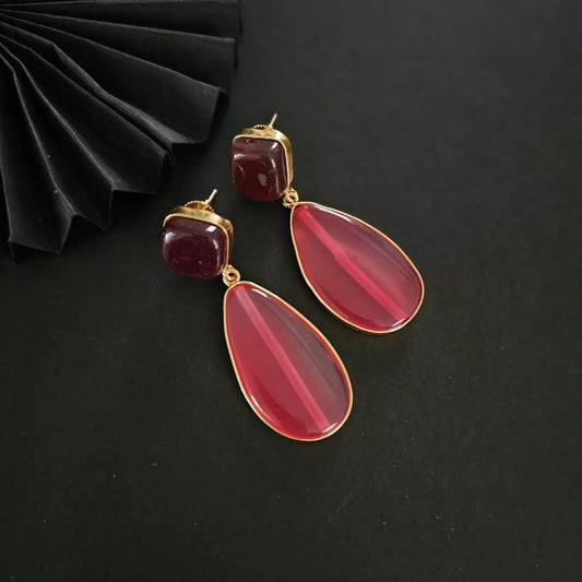 Stone Drop Earrings