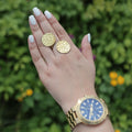 Double Circle Vertical Ring