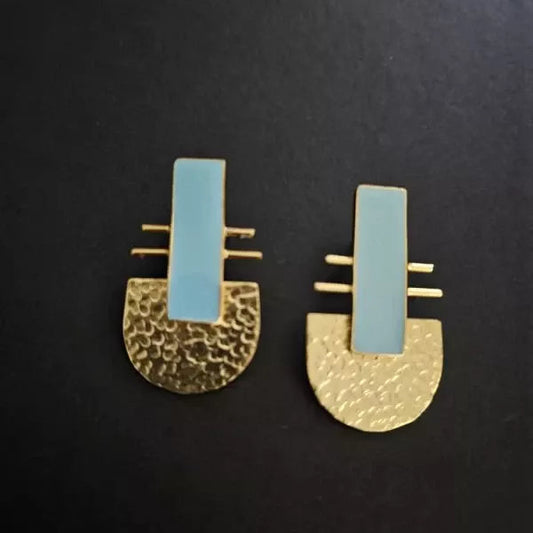 Multi Colour Studs Earrings