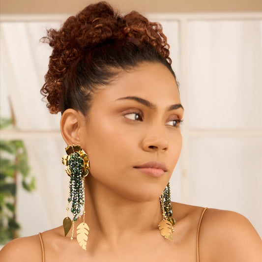 Bloom Tassel Earrings