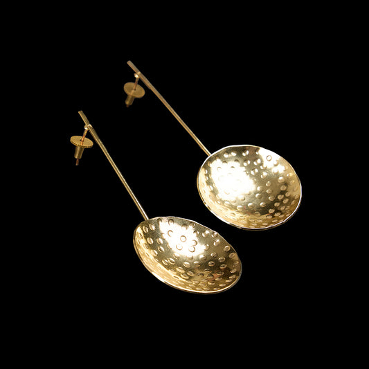 Golden Scoop Earring