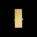 Rectangle Brushed Ring