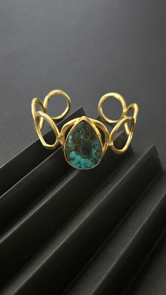 Precious Stone Cuff