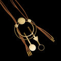 Statement Circle Triangle Necklace