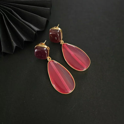 Stone Drop Earrings
