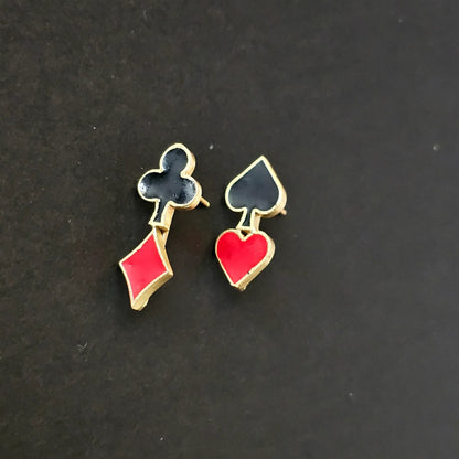 Cards Studs Earrings