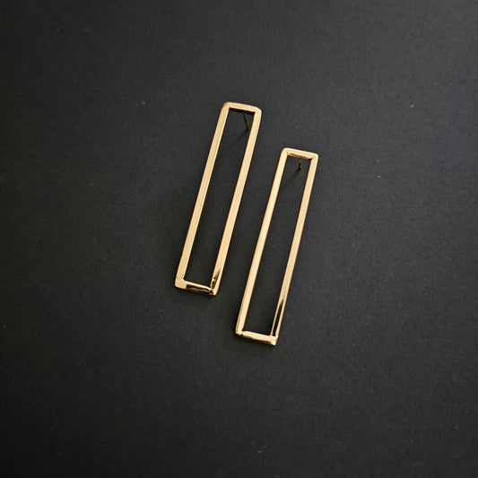 Rectangle Hollow Earrings