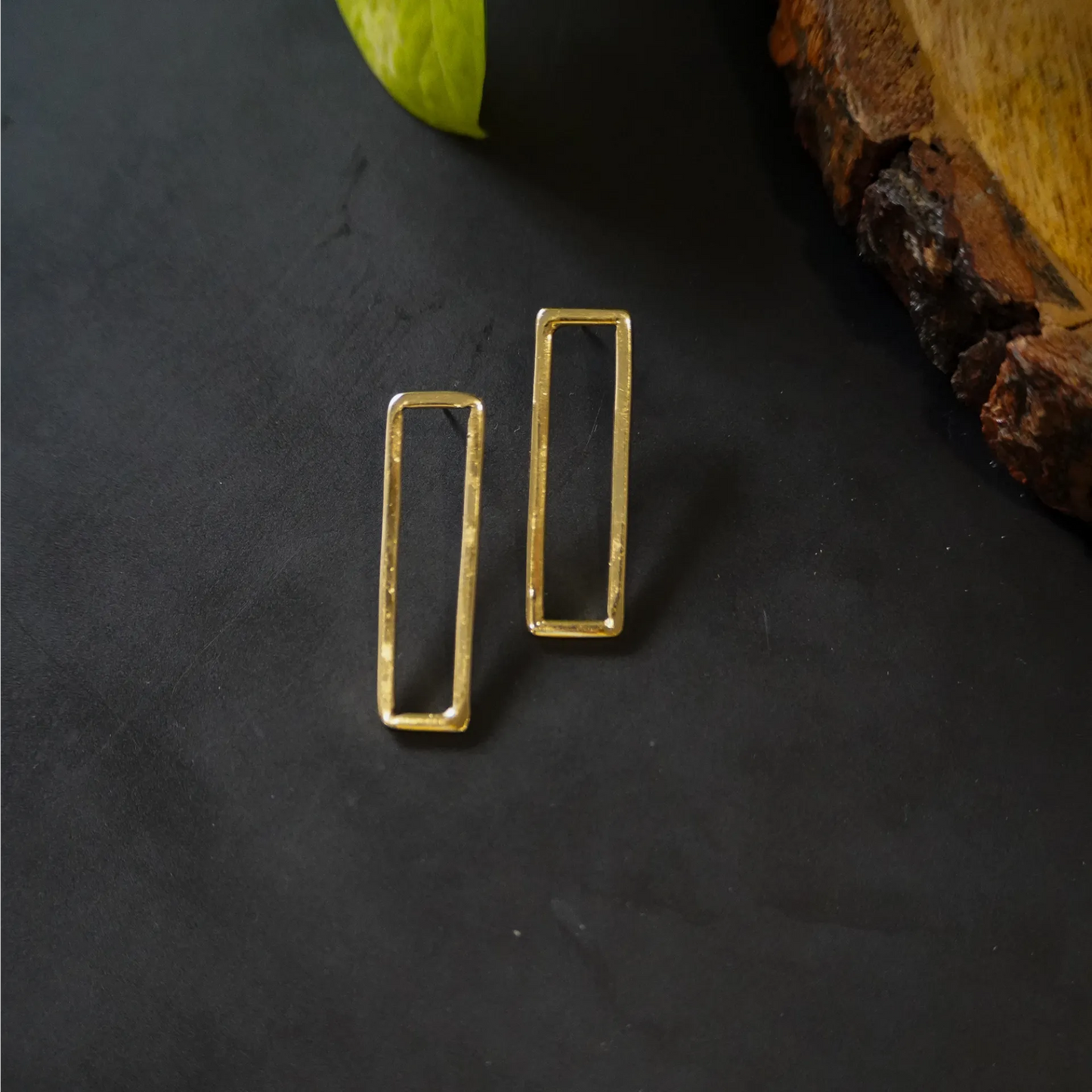 Rectangle Hollow Earrings