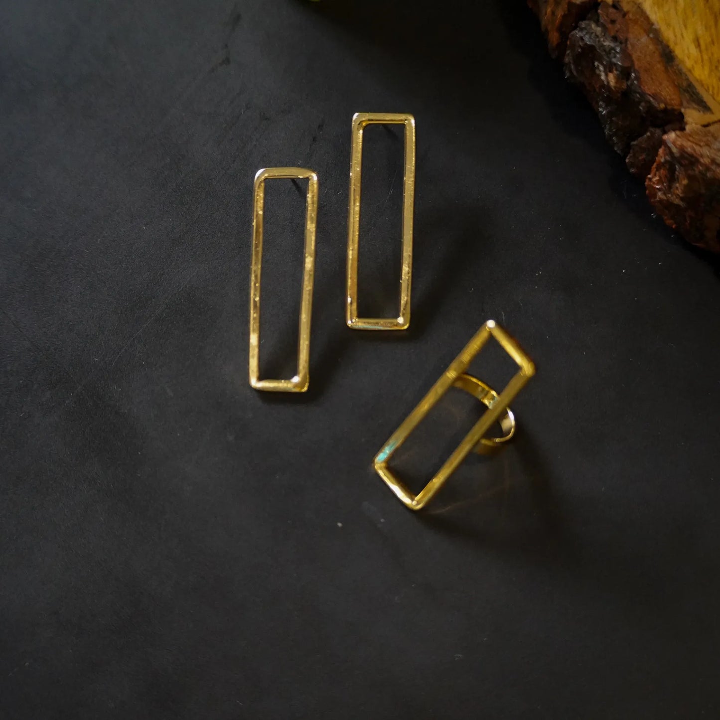 Rectangle Hollow Earrings