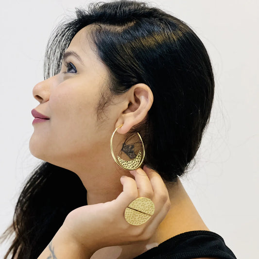 Loop Moon Earrings