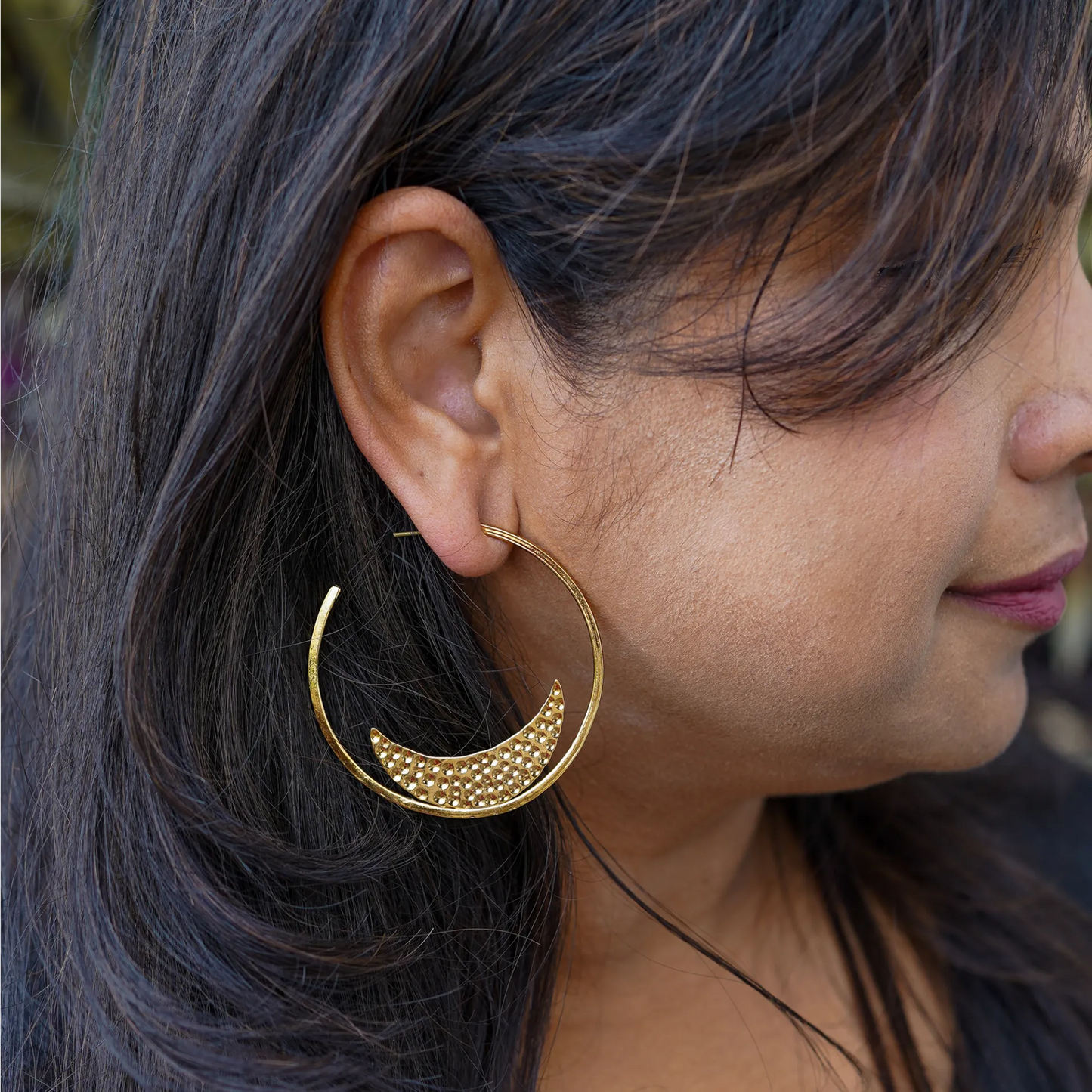 Loop Moon Earrings