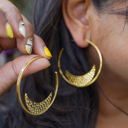 Loop Moon Earrings