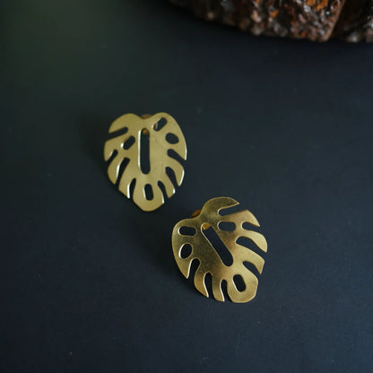 Monstera Earrings