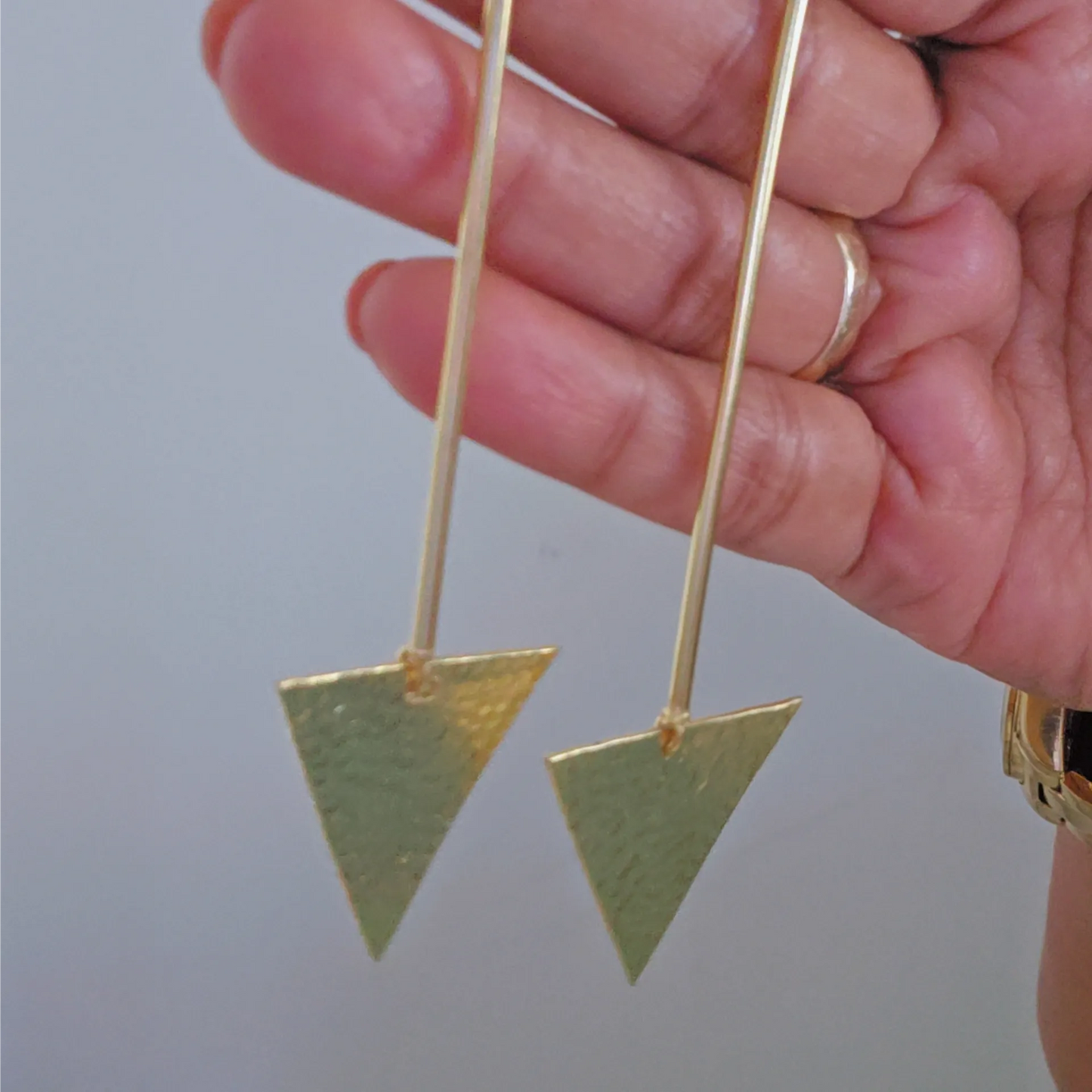 Triangle Drop Earrings