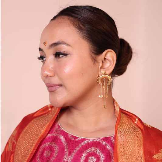 Lotus earrings