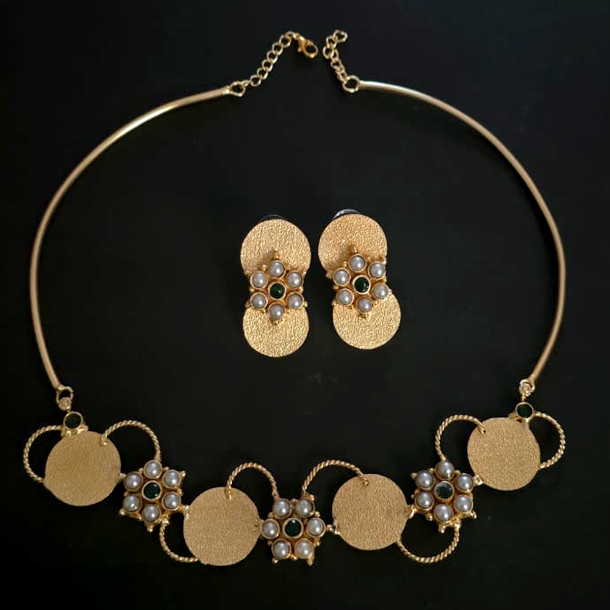 Pearl circle cluster combo