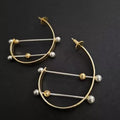 Loop Dual Tone Earrings