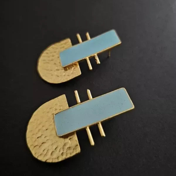 Multi Colour Studs Earrings