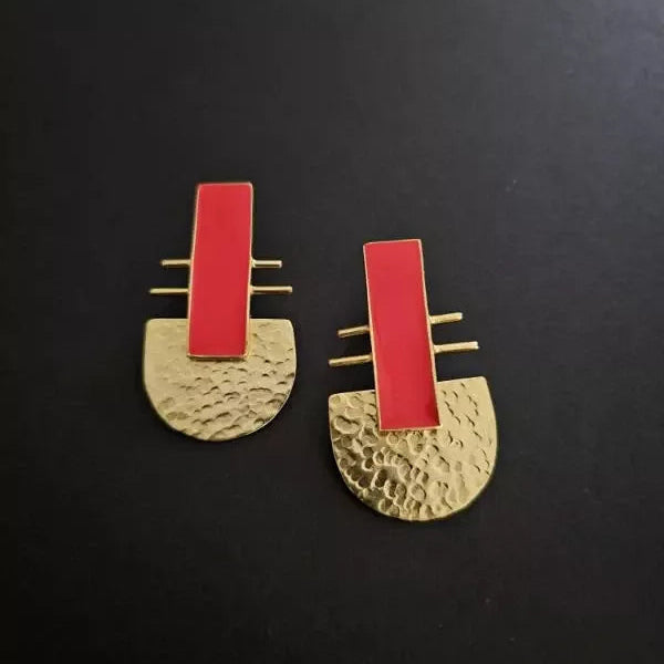 Multi Colour Studs Earrings