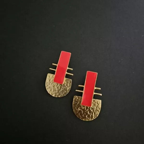 Multi Colour Studs Earrings