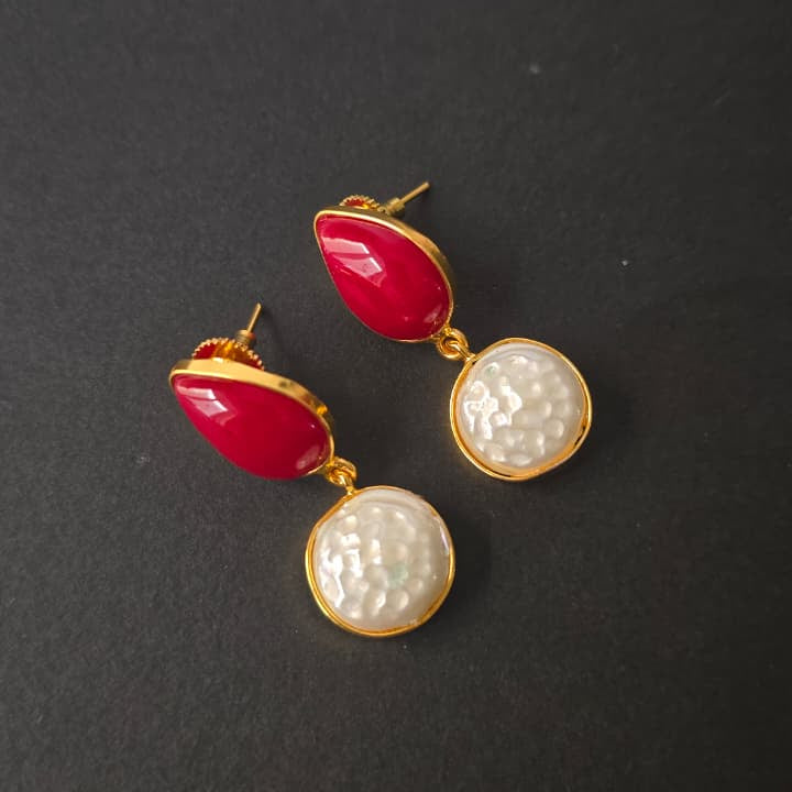 Drop & MOP Earrings