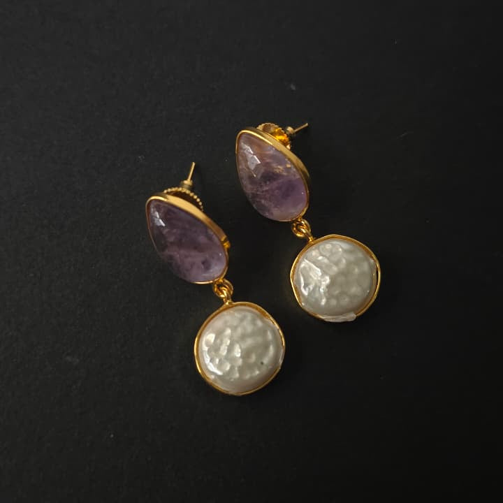 Drop & MOP Earrings