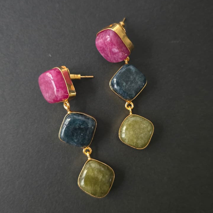 Agate Cascade Earrings