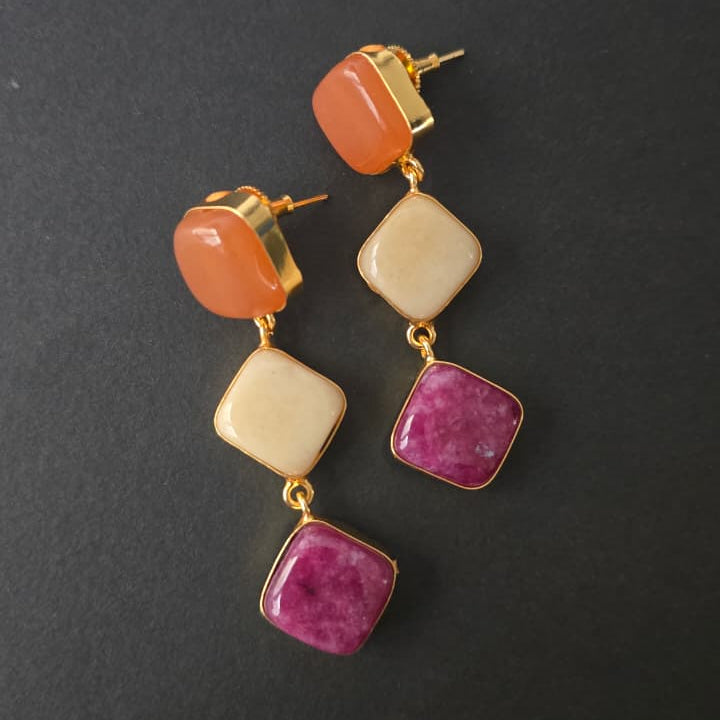 Agate Cascade Earrings