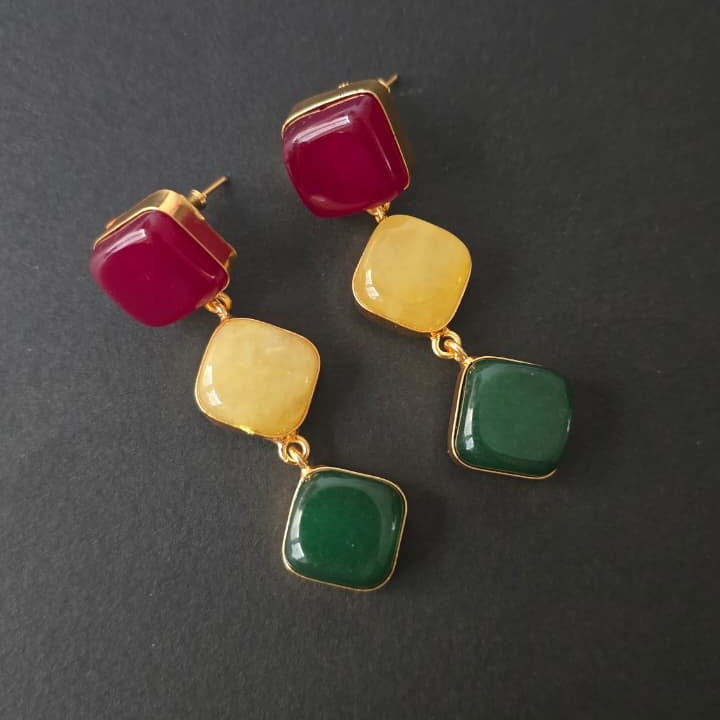 Agate Cascade Earrings