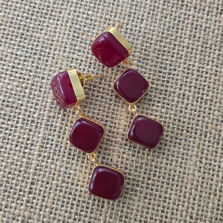 Agate Cascade Earrings