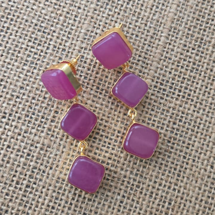 Agate Cascade Earrings