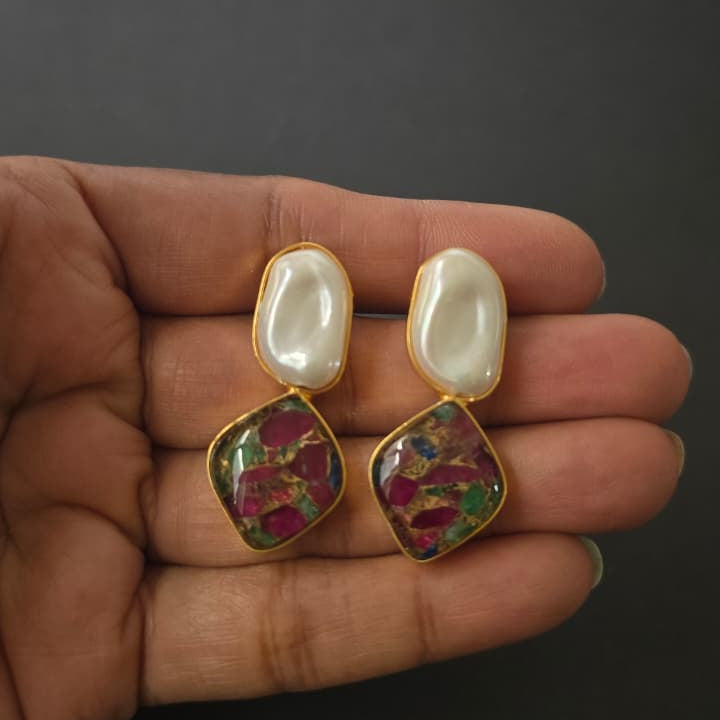 Bakoob Stone Earrings