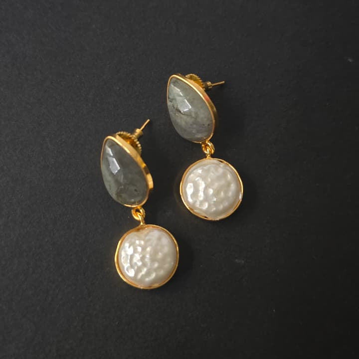 Drop & MOP Earrings