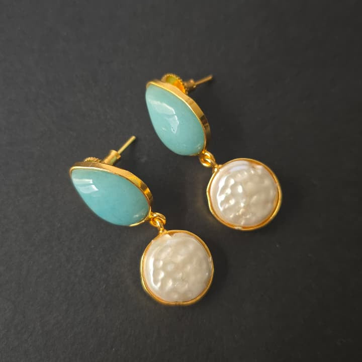 Drop & MOP Earrings