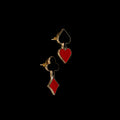 Cards Studs Earrings