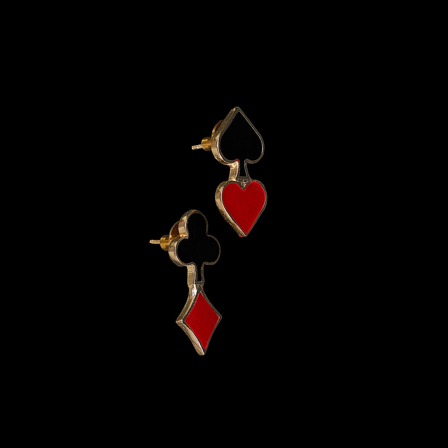 Cards Studs Earrings