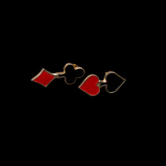 Cards Studs Earrings