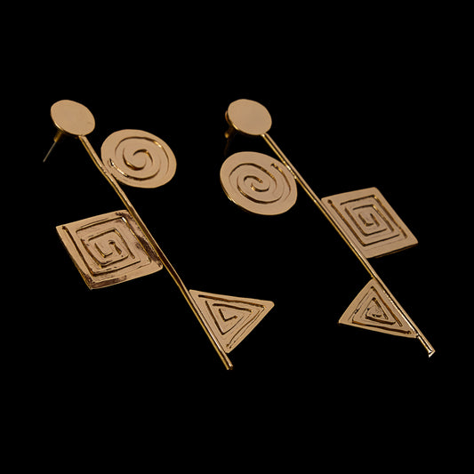 Geometric Trio Earrings