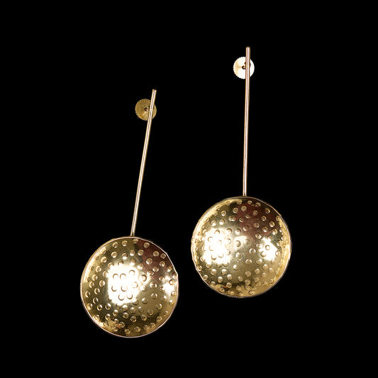 Golden Scoop Earring