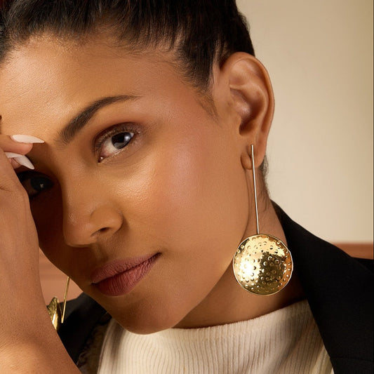 Golden Scoop Earring