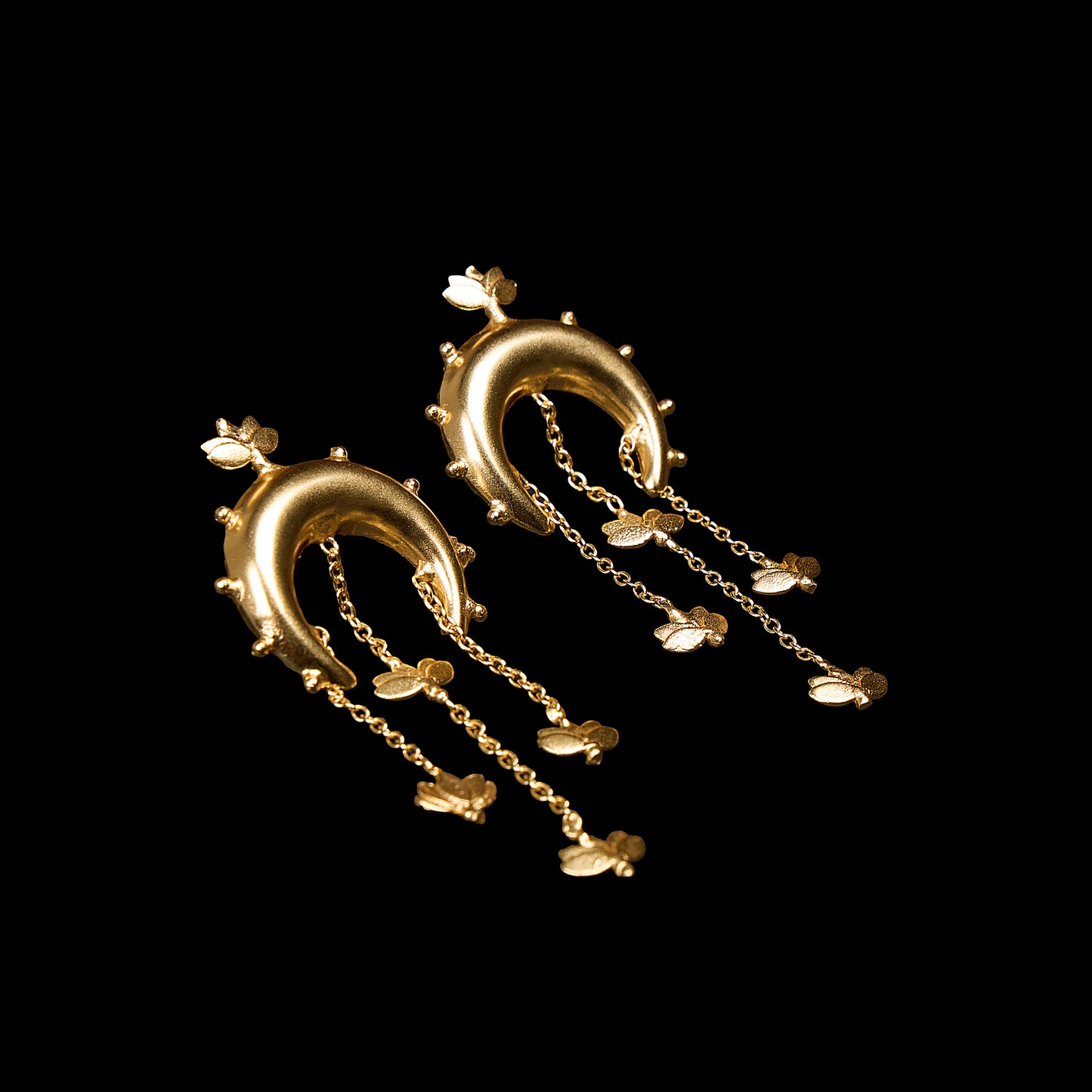 Lotus earrings