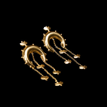 Lotus earrings