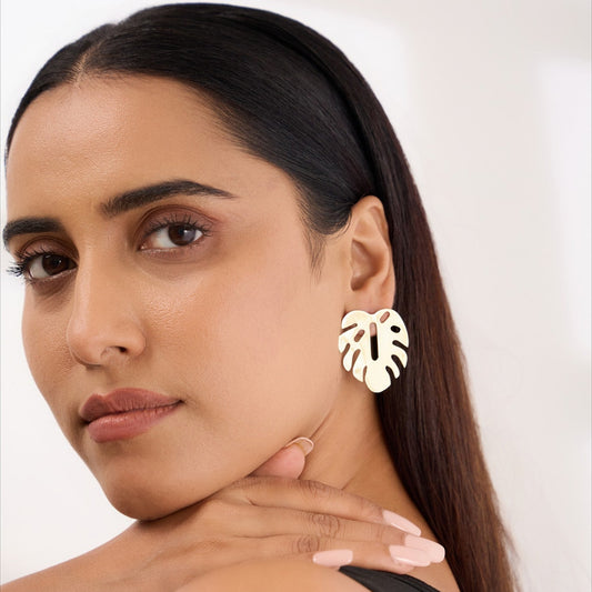 Monstera Earrings