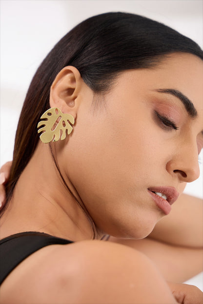 Monstera Earrings