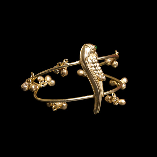 Peacock Cuff Bracelet (Adjustable)