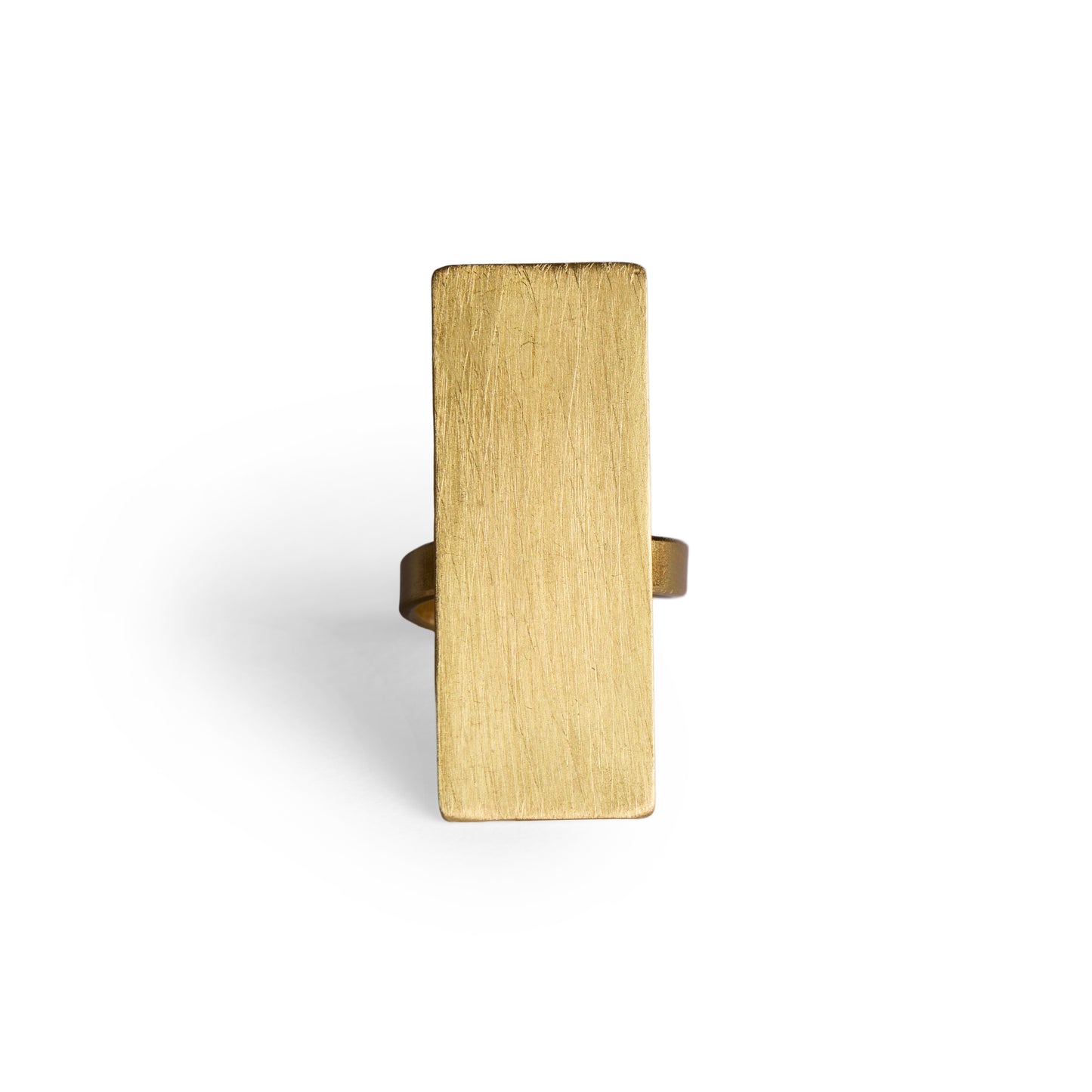 Rectangle Brushed Ring