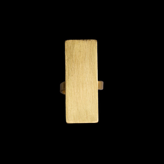 Rectangle Brushed Ring
