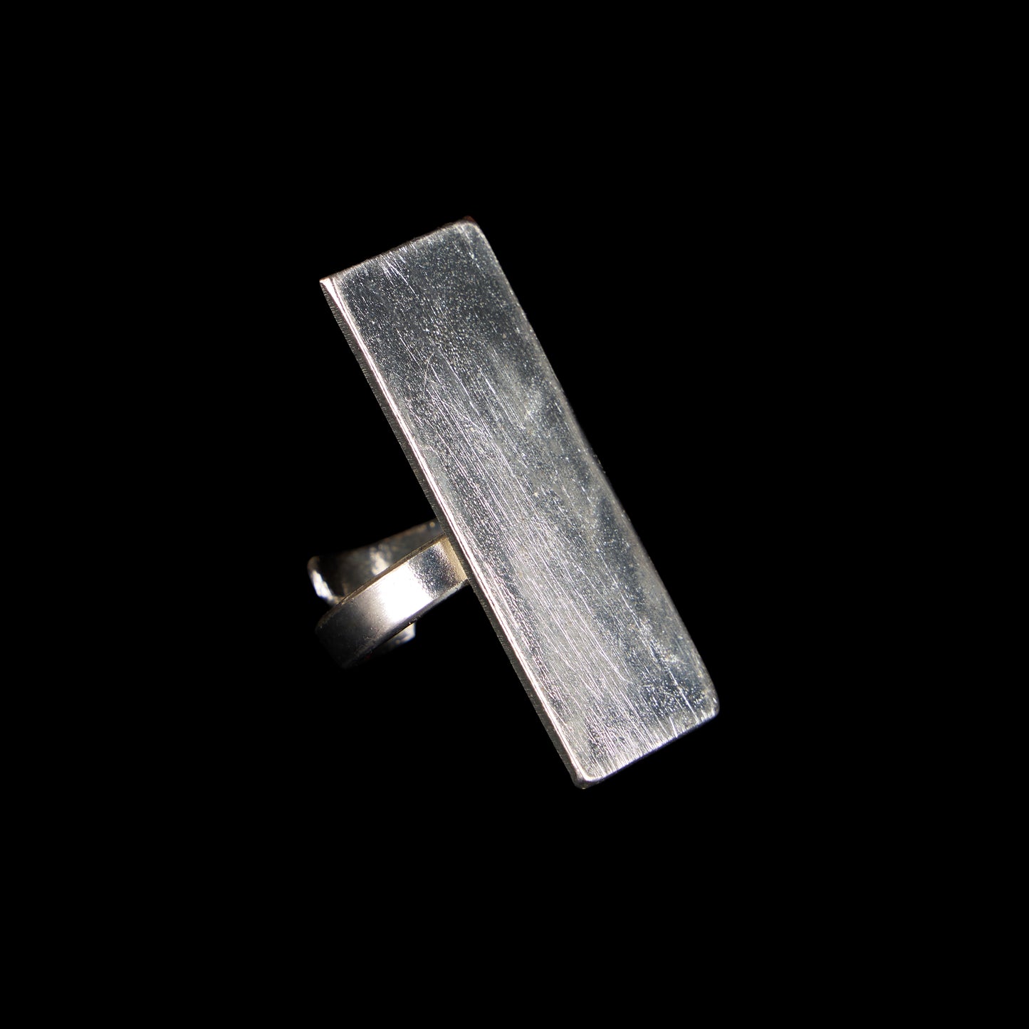 Rectangle Brushed Ring