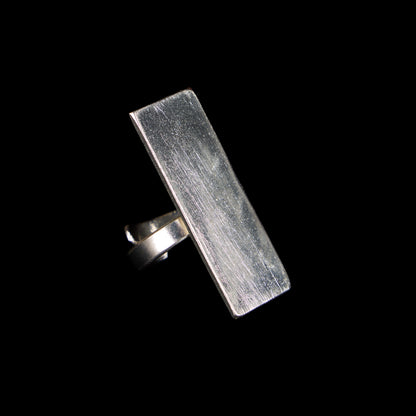 Rectangle Brushed Ring