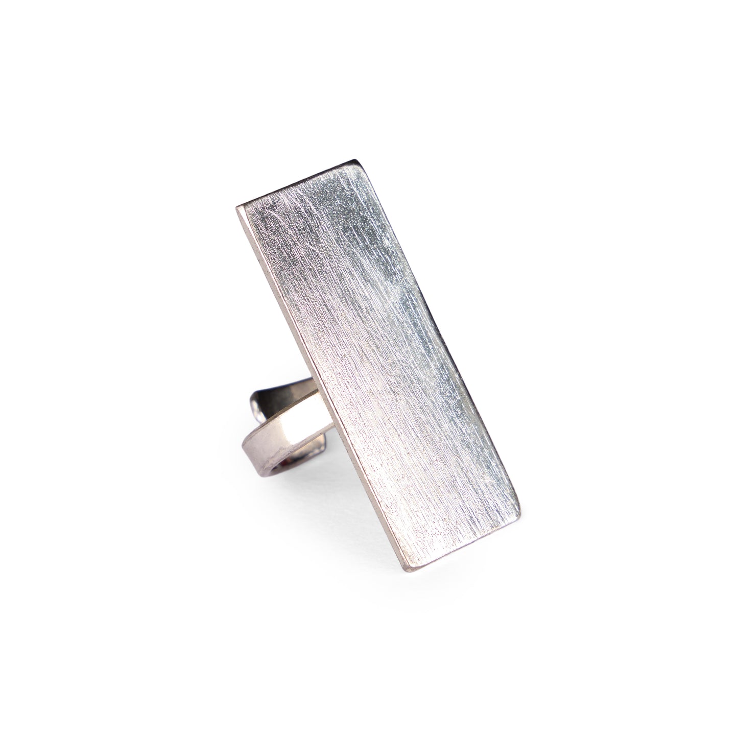 Rectangle Brushed Ring